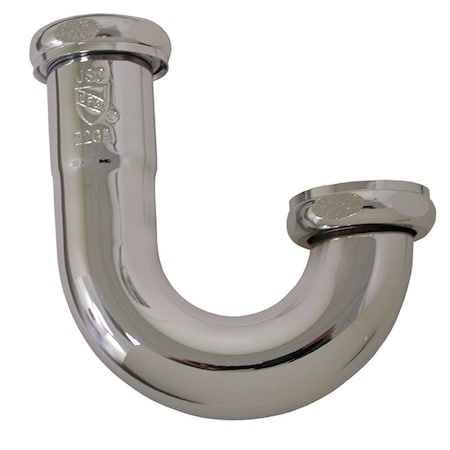 Jones Stephens 1-1/4in. Chrome Plated Brass J-Bend 17 Gauge P38109